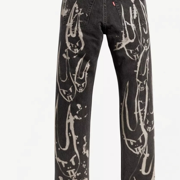 Levi's X Barbie Ferreira 501's Spitfire 90s Jeans in Distressed Black Sz 28 NWT - Picture 8 of 12